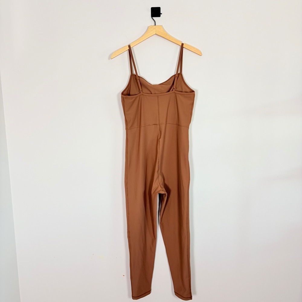 Old Navy Active Powersoft 7/8 Go-Dry Cami Bodysuit Jumpsuit Brown Large Womens - Picture 4 of 9